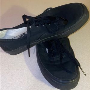 Lightly used black vans